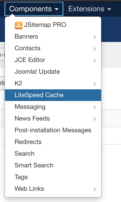 LiteSpeed Joomla component